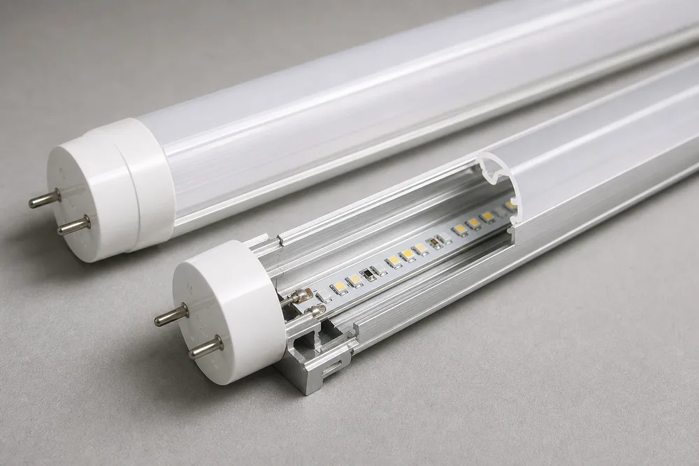 2026 LED T8 PC Ytre rør og indre aluminiumshus for OEM og Private Label Tube-Light Assembly