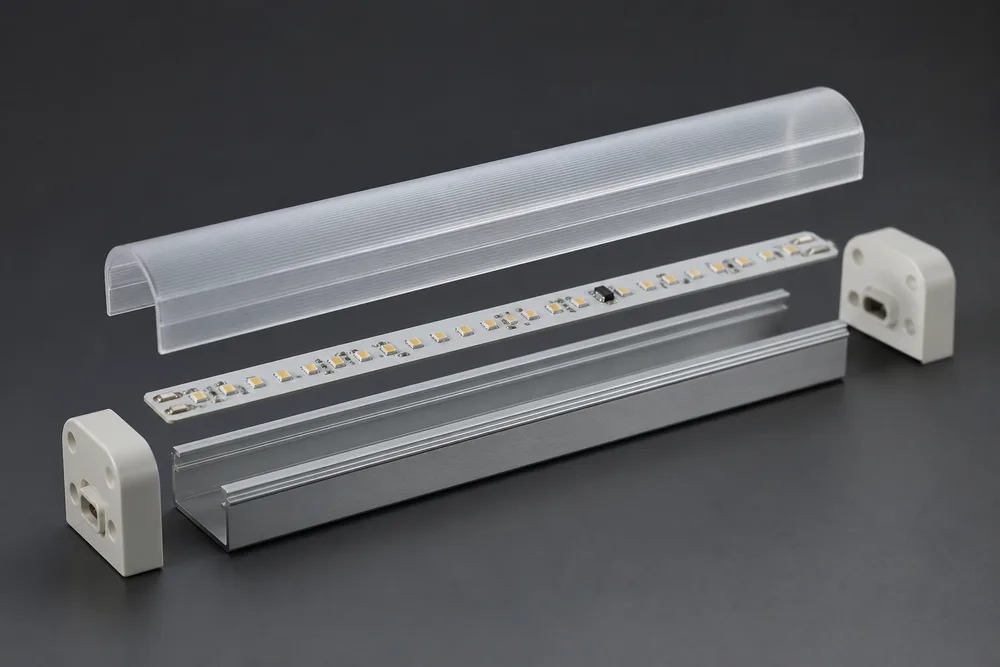 LED T10-rørhus med PC-deksel og 6063 aluminiumsbase for OEM-lysmontering i 2026