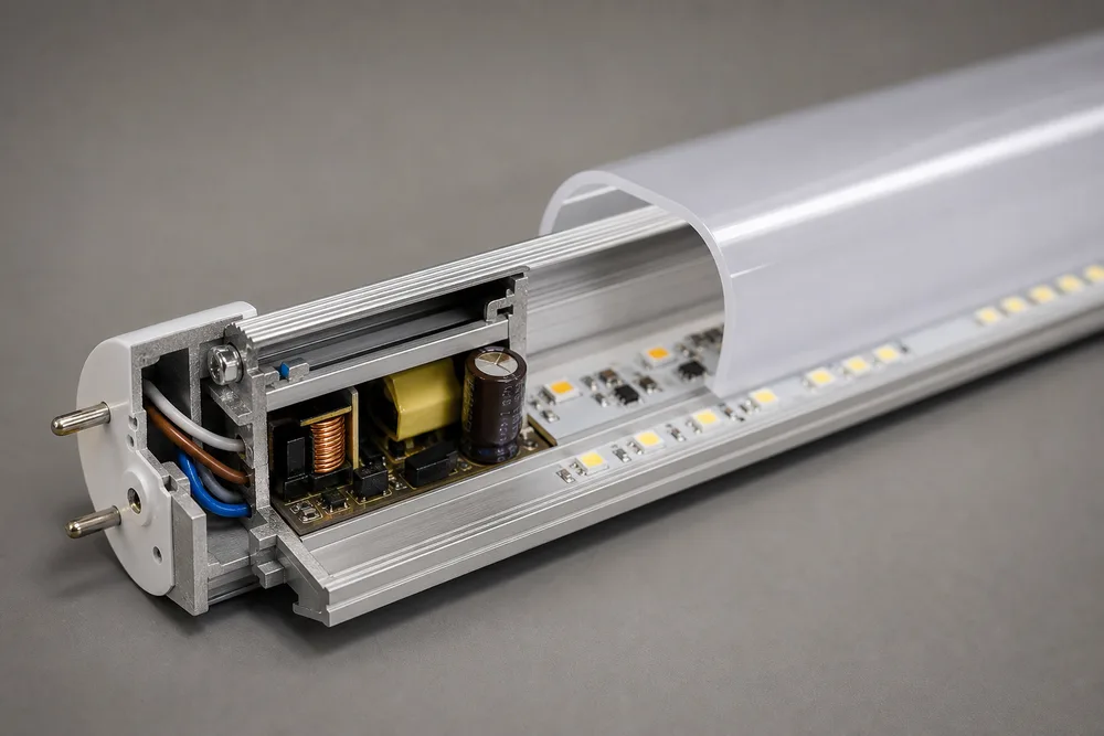 Hvorfor velge et halvt aluminium, halvt plast T12 LED-rørhus?